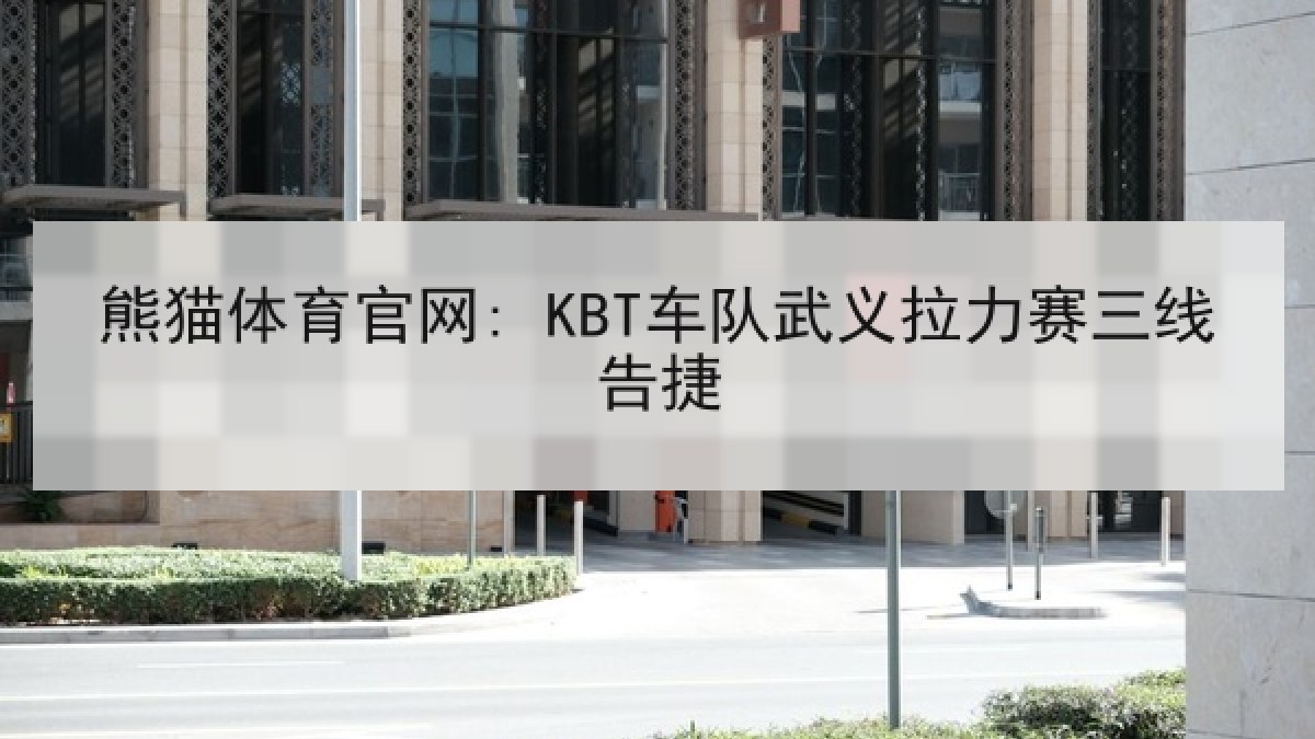 熊猫体育官网: KBT车队武义拉力赛三线告捷 熊猫体育官网: KBT车队武义拉力赛三线告捷